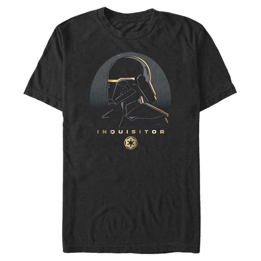 Star Wars Big & Tall Jedi Fallen Order Inquisitor Gold Men's Tops Shor