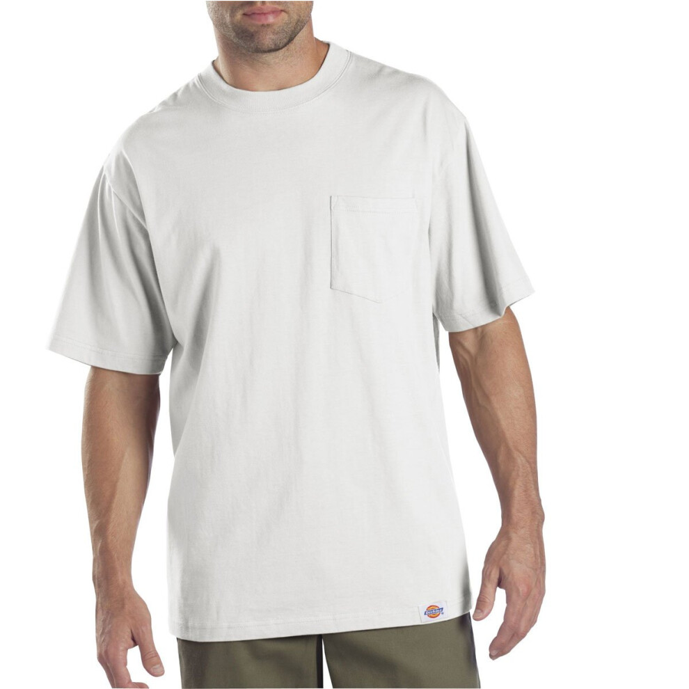 Dickies Men's 2-Pack Short Sleeve Pocket T-Shirts  White  Extra Large