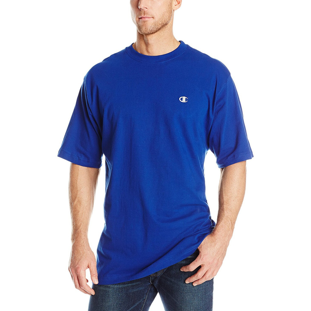 Champion Men's Big-Tall Crew Neck Jersey T-Shirt  Royal  5X