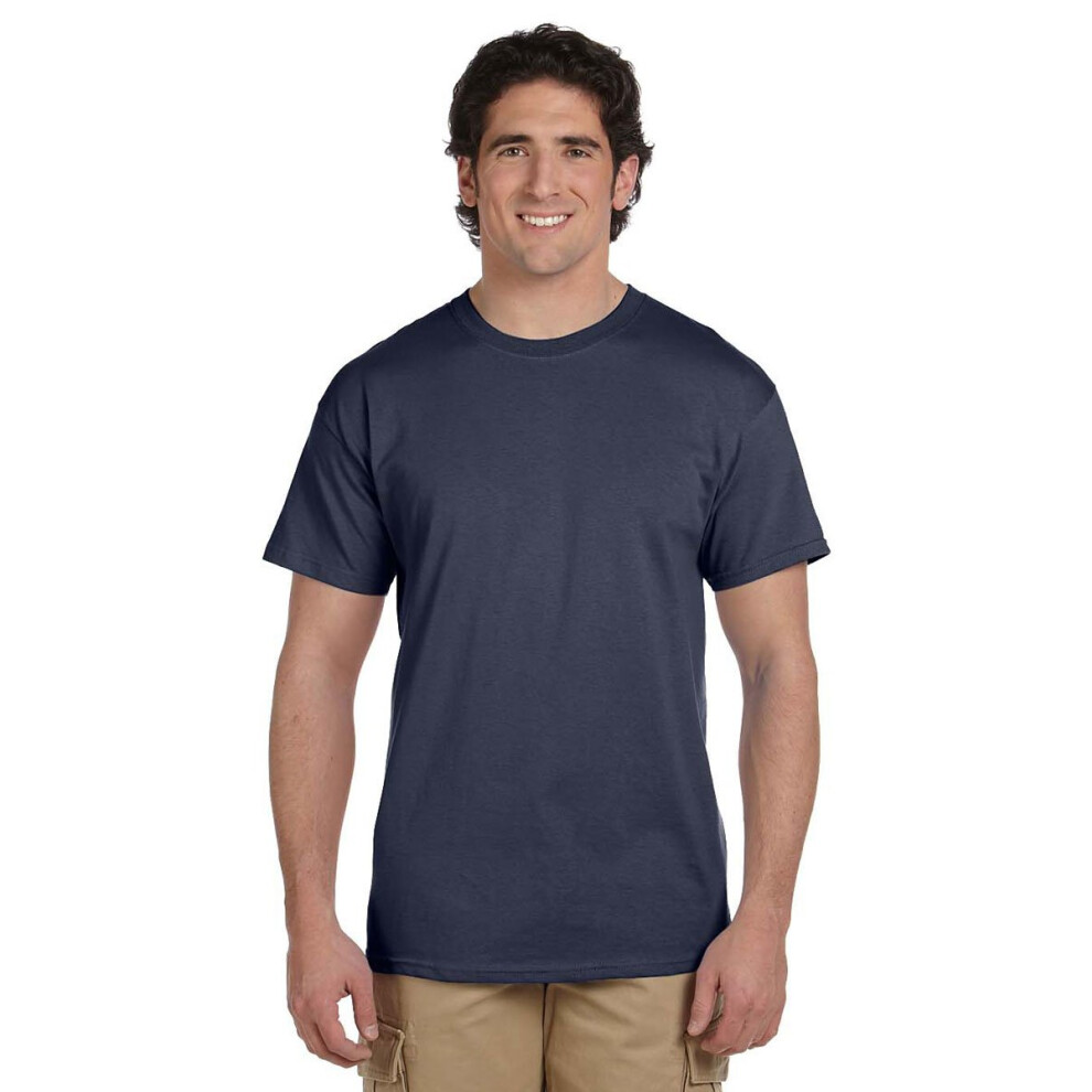 Gildan Men's Ultra Cotton T-Shirt Heather Navy