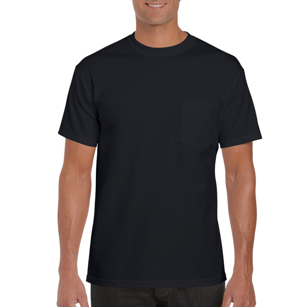 Gildan Men's 2-Pack Workwear Pocket T-Shirt  Black  Large