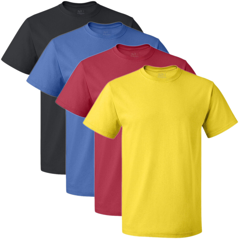 Fruit of the Loom Men's Crew T-Shirt (Pack of 4)  Medium  Assorted Pri