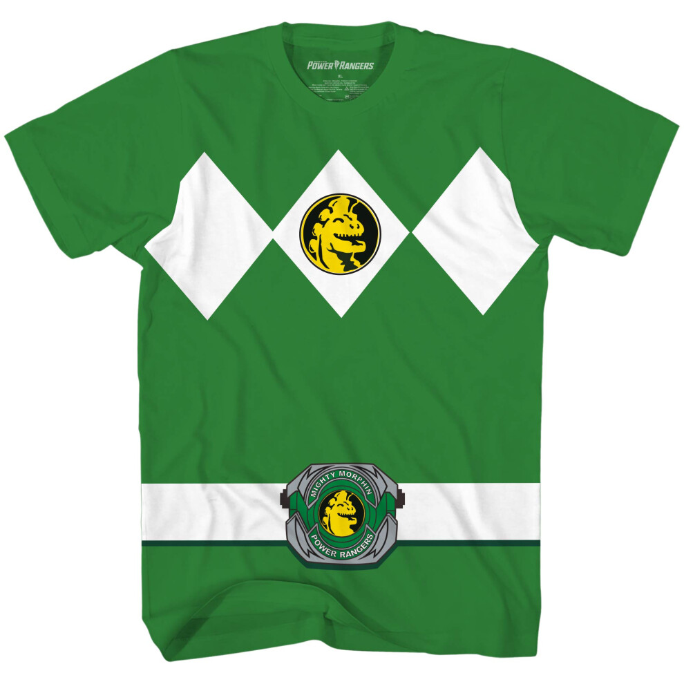 Power Rangers Green Costume T-Shirt(Green 3XL)