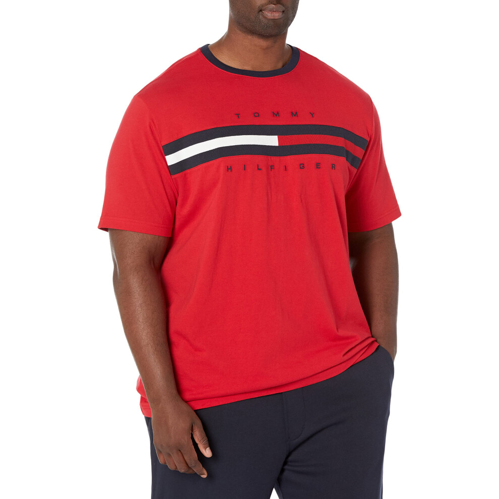 Tommy Hilfiger mens Short Sleeve Signature Stripe T-shirt T Shirt  Pri