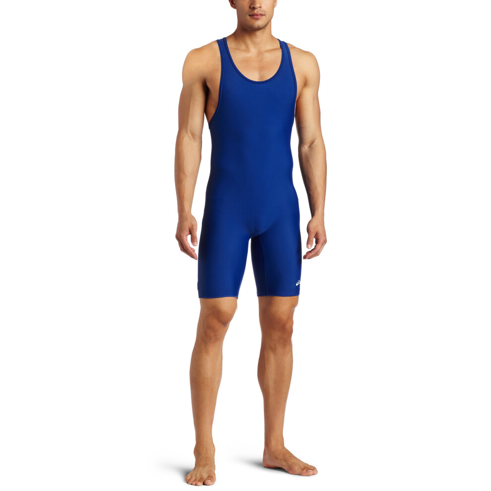 ASICS Men's Solid Modified Singlet  Royal  X-Large