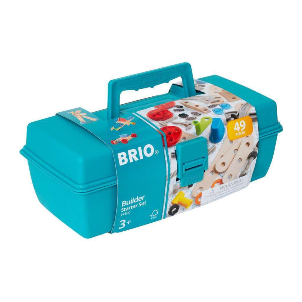 BRIO Builder 34586 - Comprehensive 49 Piece STEM Building Set | Enhanc