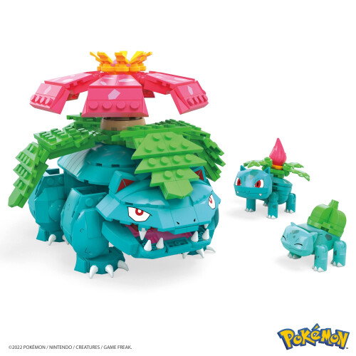 MEGA MEGA Pok?mon Actionfigur Bausteine Bulbasaur Evolution Set mit 1