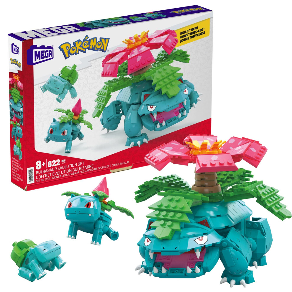 MEGA Pok?mon Action Figure Building Toys  Bulbasaur Evolution Set with