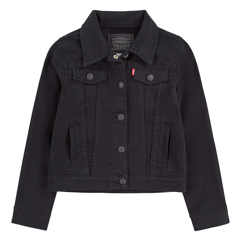 Levi's Girl's Denim Trucker Jacket  Black  4T