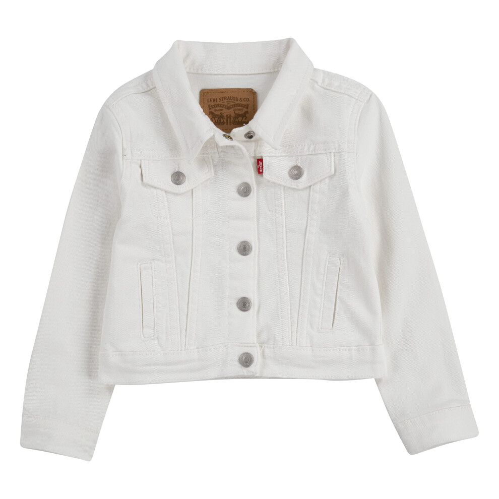 Levi's Girl's Denim Trucker Jacket  White  L