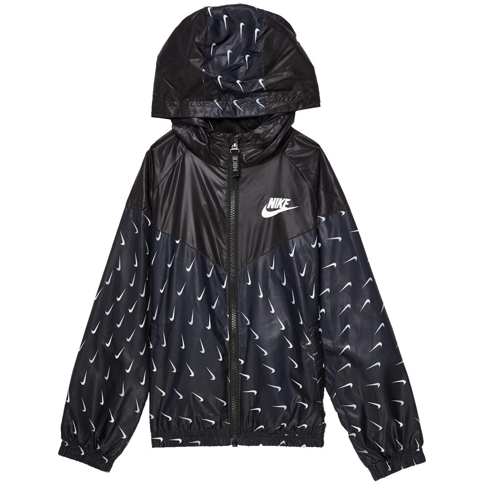 Nike Girl's Essentials Windbreaker Jacket (Toddler/Little Kids) Black