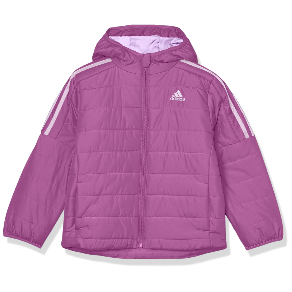 adidas Girls' Classic Puffer Jacket  Semi Pulse Lilac  Large