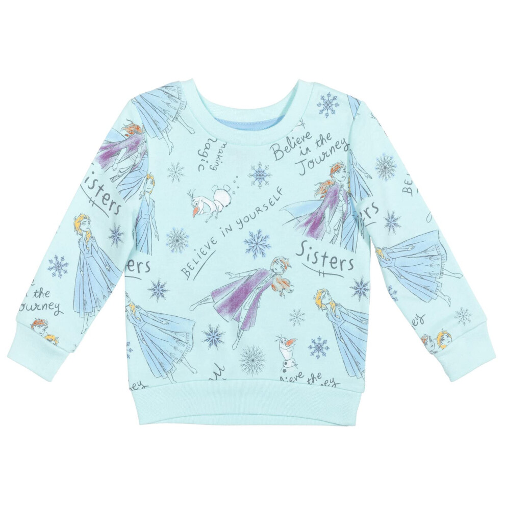 Disney Frozen Elsa Princess Anna Olaf Toddler Girls Pullover Sweatshir