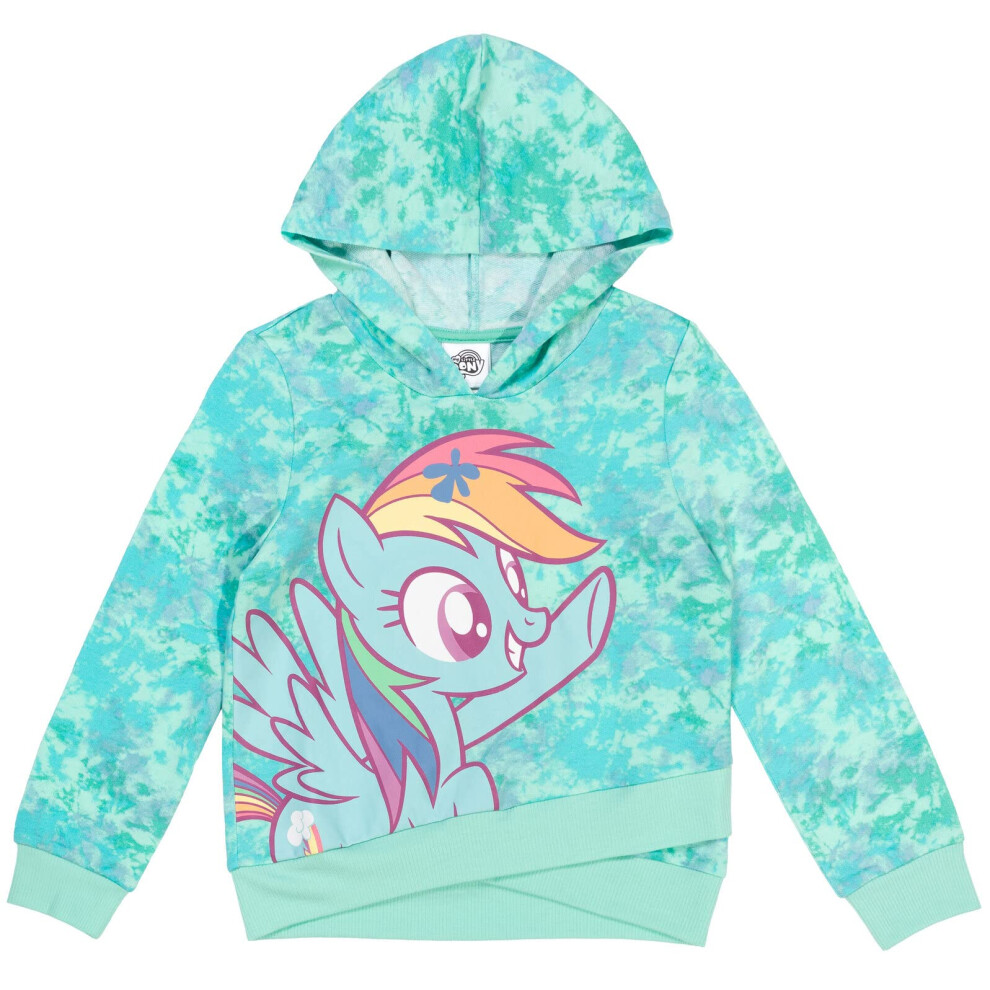 My Little Pony Rainbow Dash Big Girls French Terry Pullover Crossover