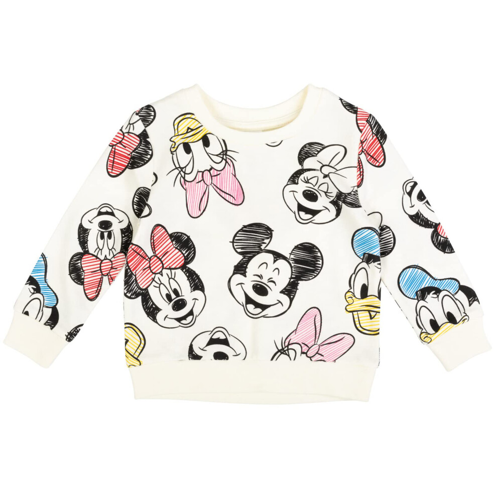 Disney Mickey Mouse Donald Duck Daisy Duck Big Girls French Terry Fash