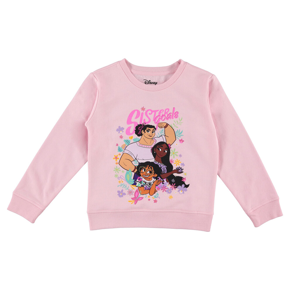 DISNEY Girls Encanto Sweatshirt - Mirabel  Isabela and Luisa - Toddler