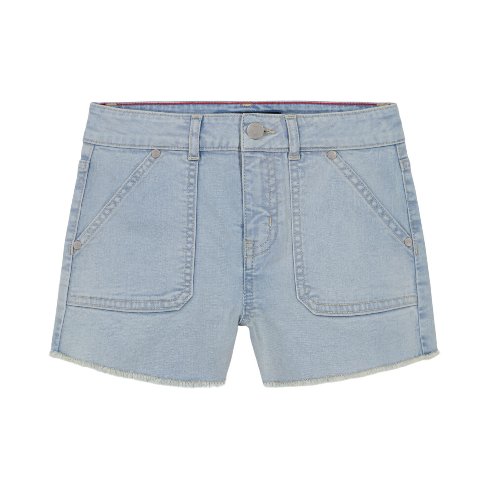 Tommy Hilfiger Girls' 5-Pocket Stretch Denim Shorts  Bowery Wash/Fray