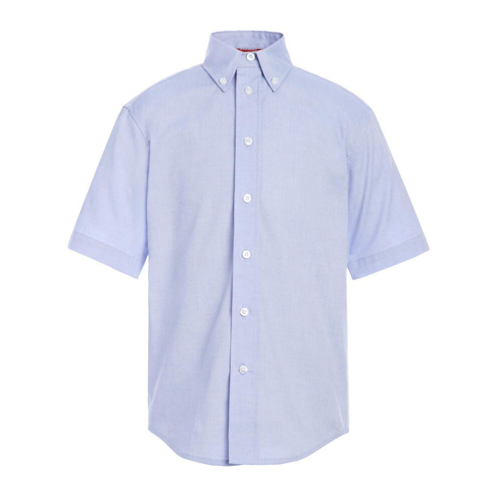 Tommy Hilfiger Big Short Sleeve Pinpoint Boys Oxford Collar Shirt  Kid