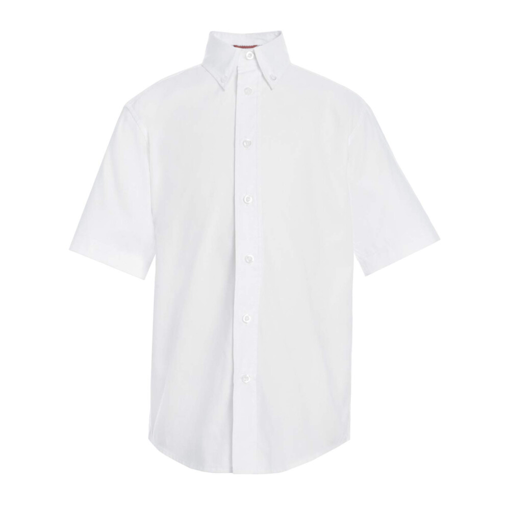 Tommy Hilfiger Big Short Sleeve Pinpoint Boys Oxford Collar Shirt  Kid