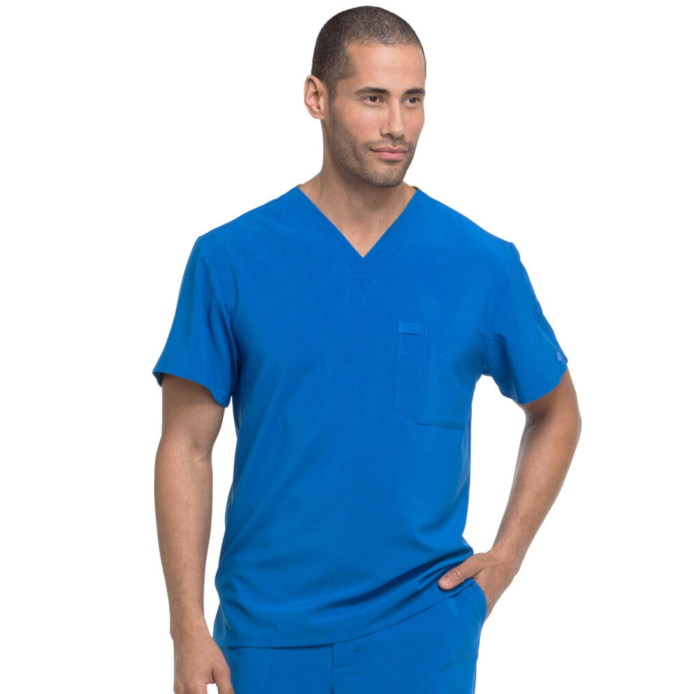 Dickies EDS Essentials Men Scrubs Top Tuckable V-Neck DK635  M  Royal