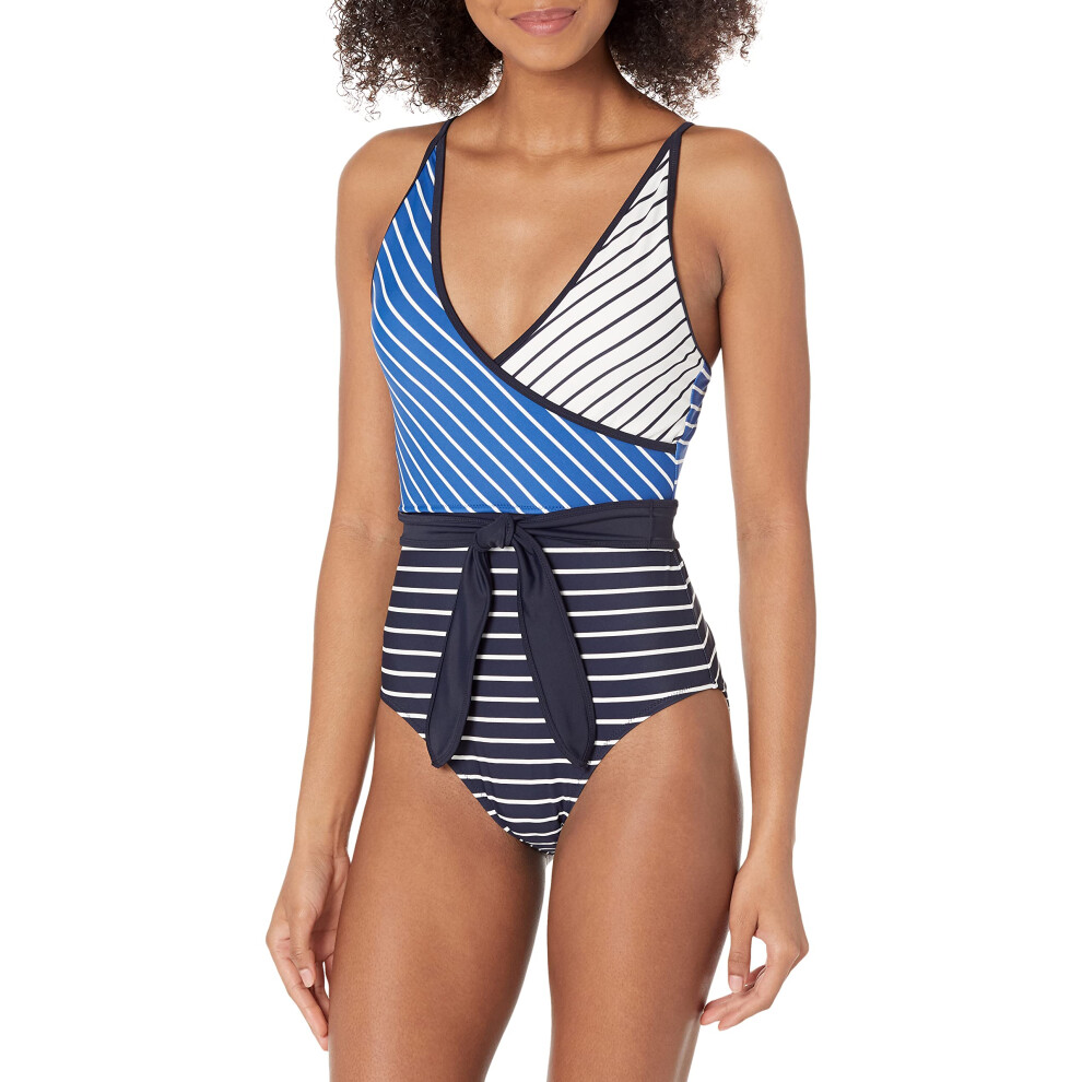 Tommy Hilfiger Women's Standard One Piece Swimsuit  Sail Away Stripe