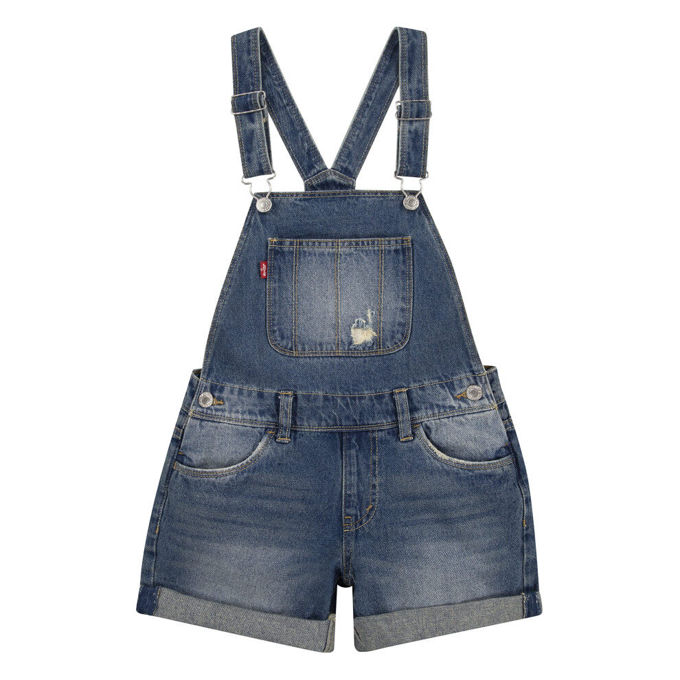 Levi's Girls' Denim Shortall  Vintage Waters  7