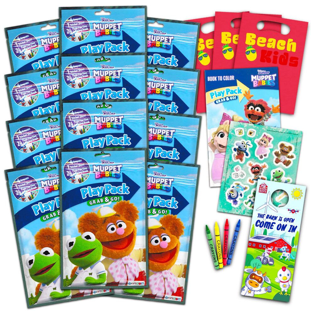 Muppet Babies Party Favors Pack ~ Bundle of 12 Muppet Babies Play Pack