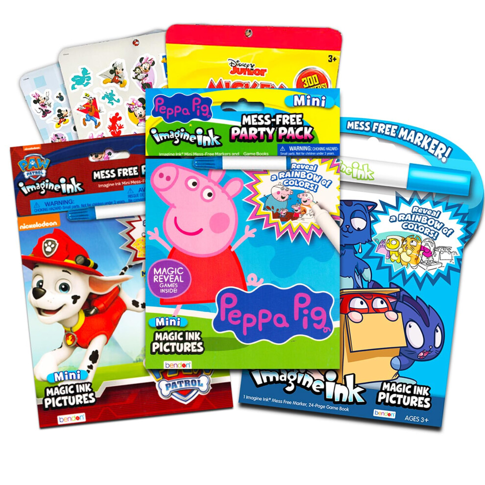 Imagine Ink No Mess Coloring Book Super Set ~ Bundle Includes 3 No Mes