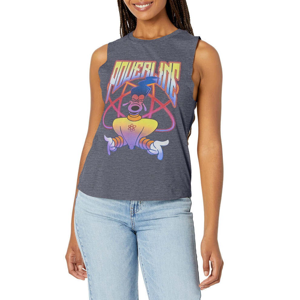 Disney Womens Goofy Movie  A Powerline Jam Festival Muscle T-Shirt  De