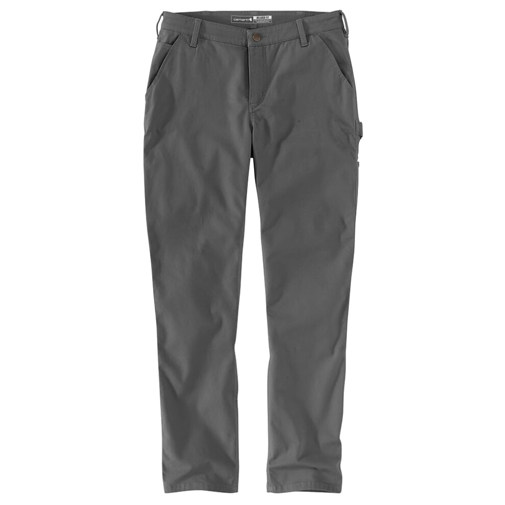 Carhartt Women's Rugged Flex Relaxed Fit Canvas Work Pant  Gravel