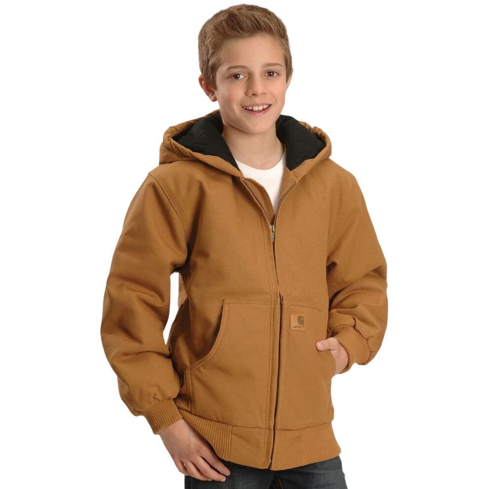 Carhartt Big Boys' Active Jacket Carhartt Brown XL(18-20)