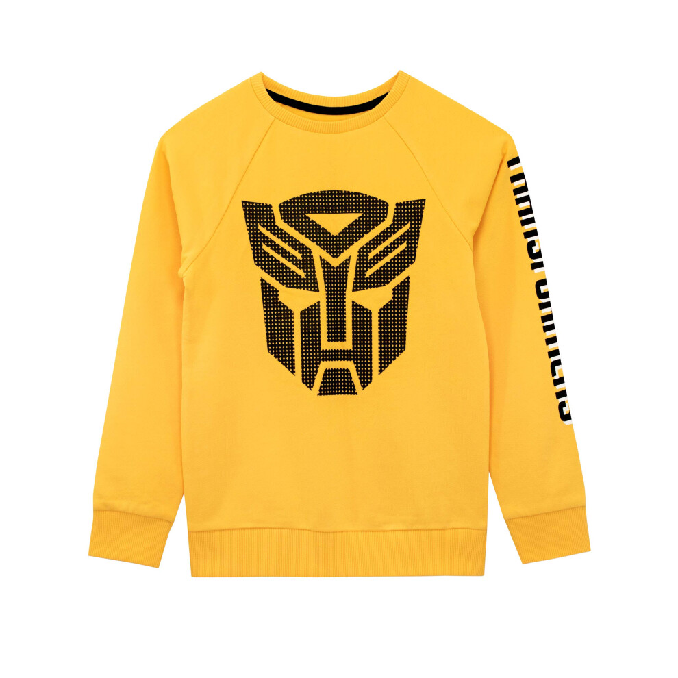 Transformers Boys Sweatshirt Size 8 Yellow