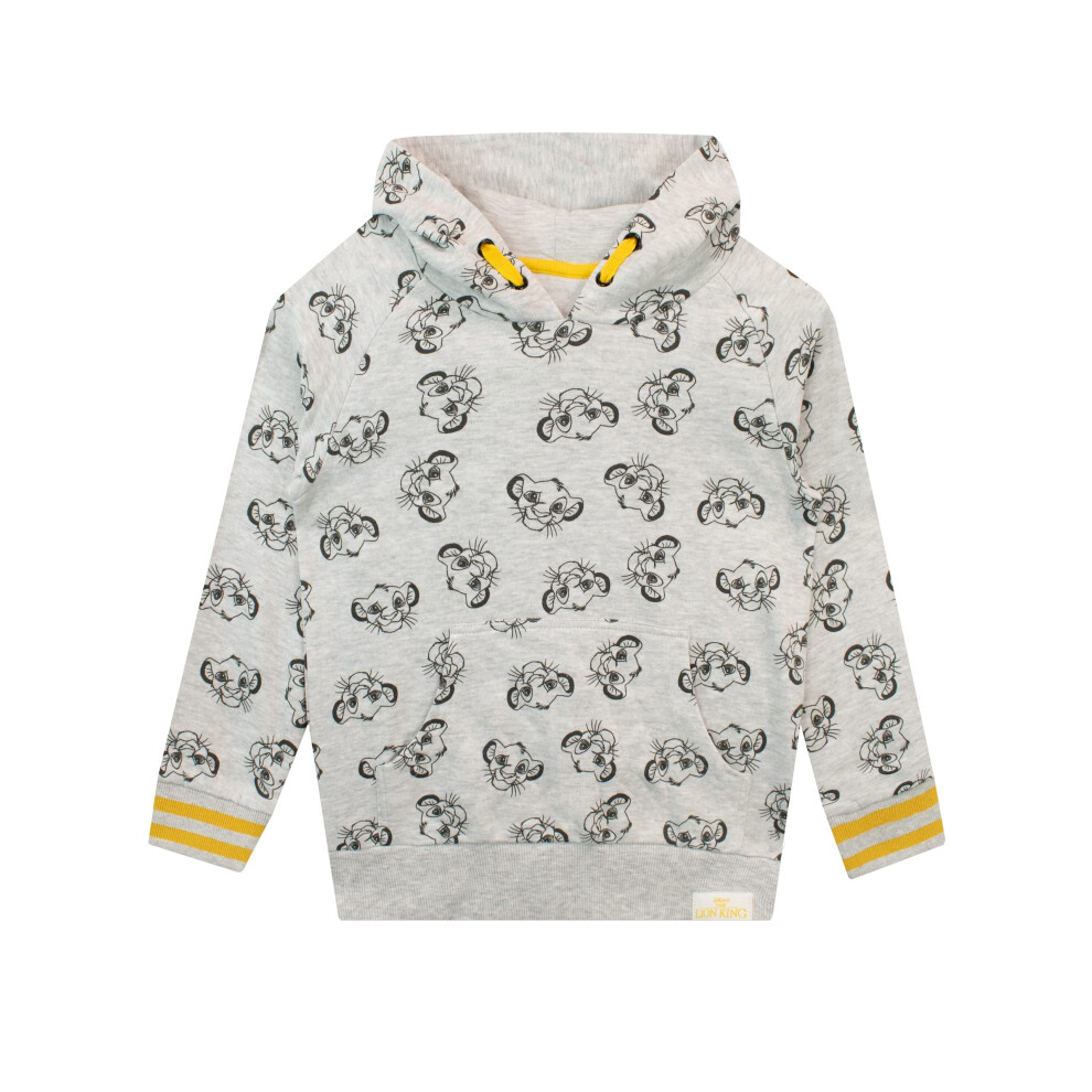 Disney Boys Lion King Hoodie Size 7 Grey