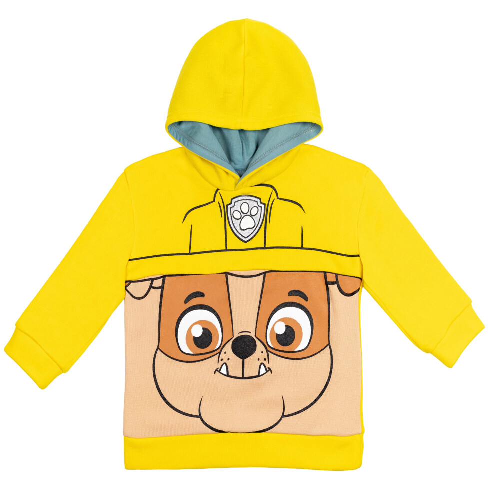 Paw Patrol Rubble Little Boys Pullover Hoodie Rubble 6