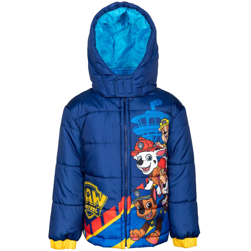 Paw Patrol Chase Marshall Rubble Toddler Boys Winter Coat Puffer Jacke