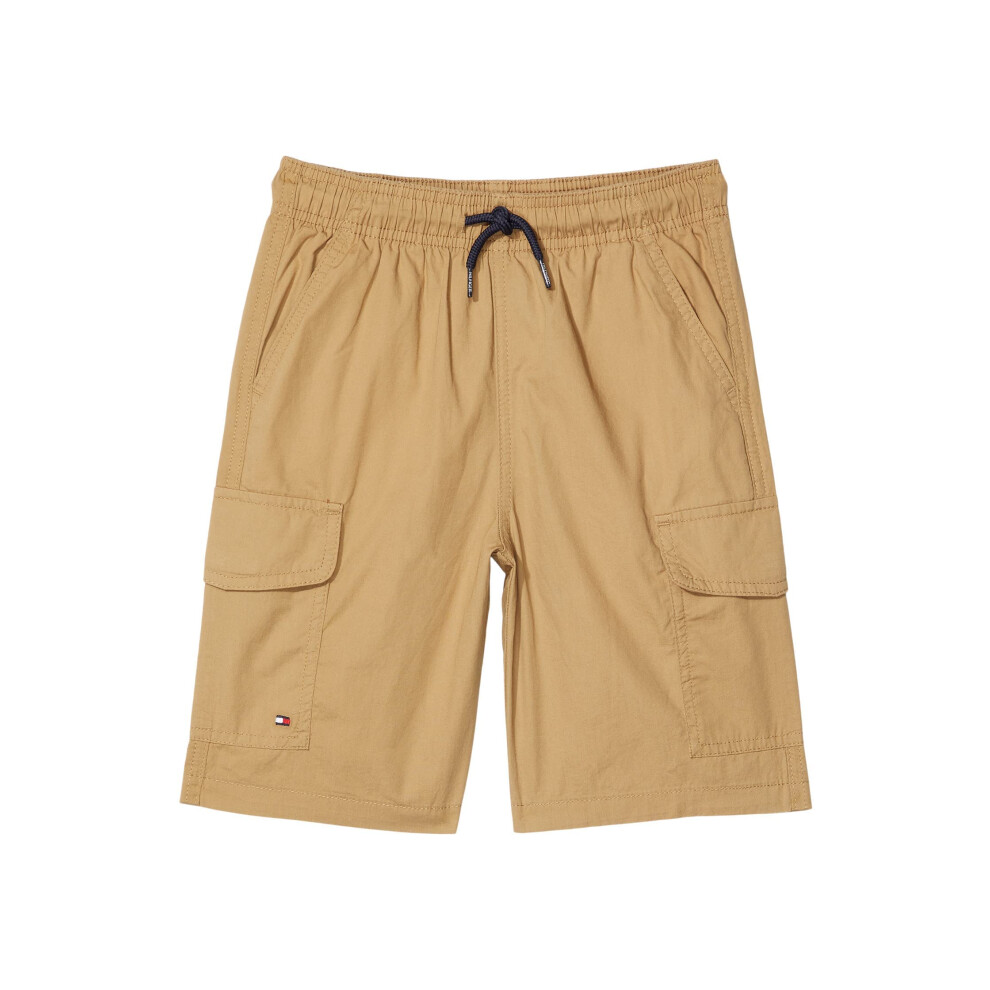 Tommy Hilfiger Boys' Pull-On Cargo Short  Drawstring Closure  Kelp Bei