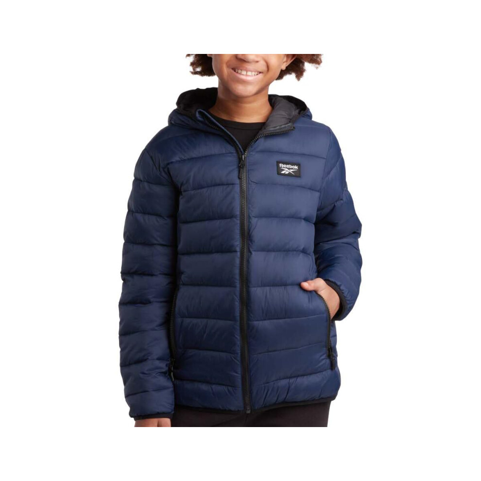 Reebok Boys Jacket - Lightweight Quilted Puffer Coat - Basic Outerwear