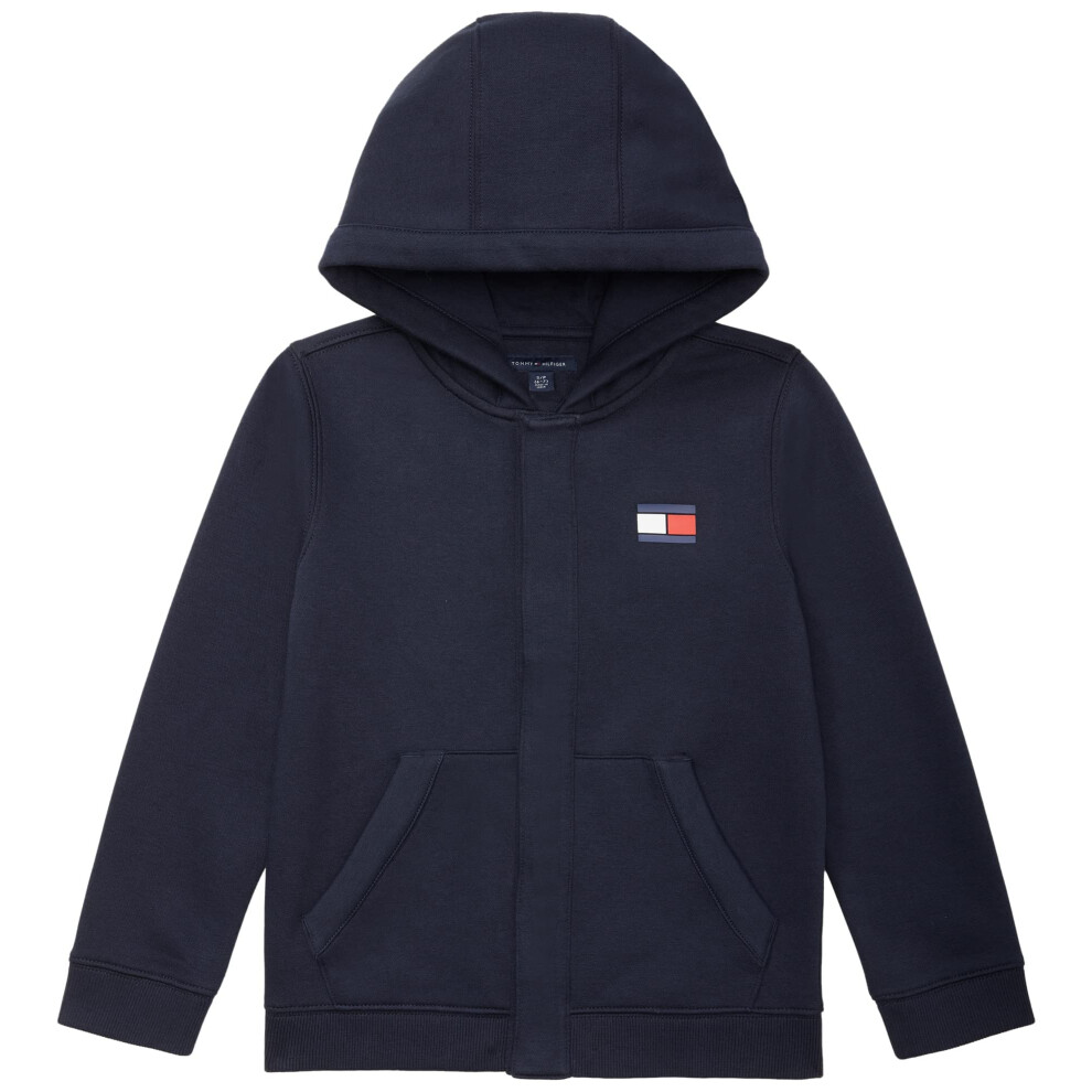 Tommy Hilfiger boys Tommy Hilfiger Boy's Adaptive Full Zip Hoodie Hood