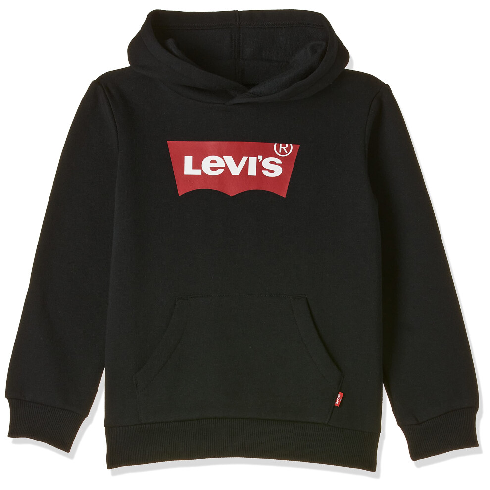 Levi's Boys' Big Graphic Pullover Hoodie  Black/Red  Large