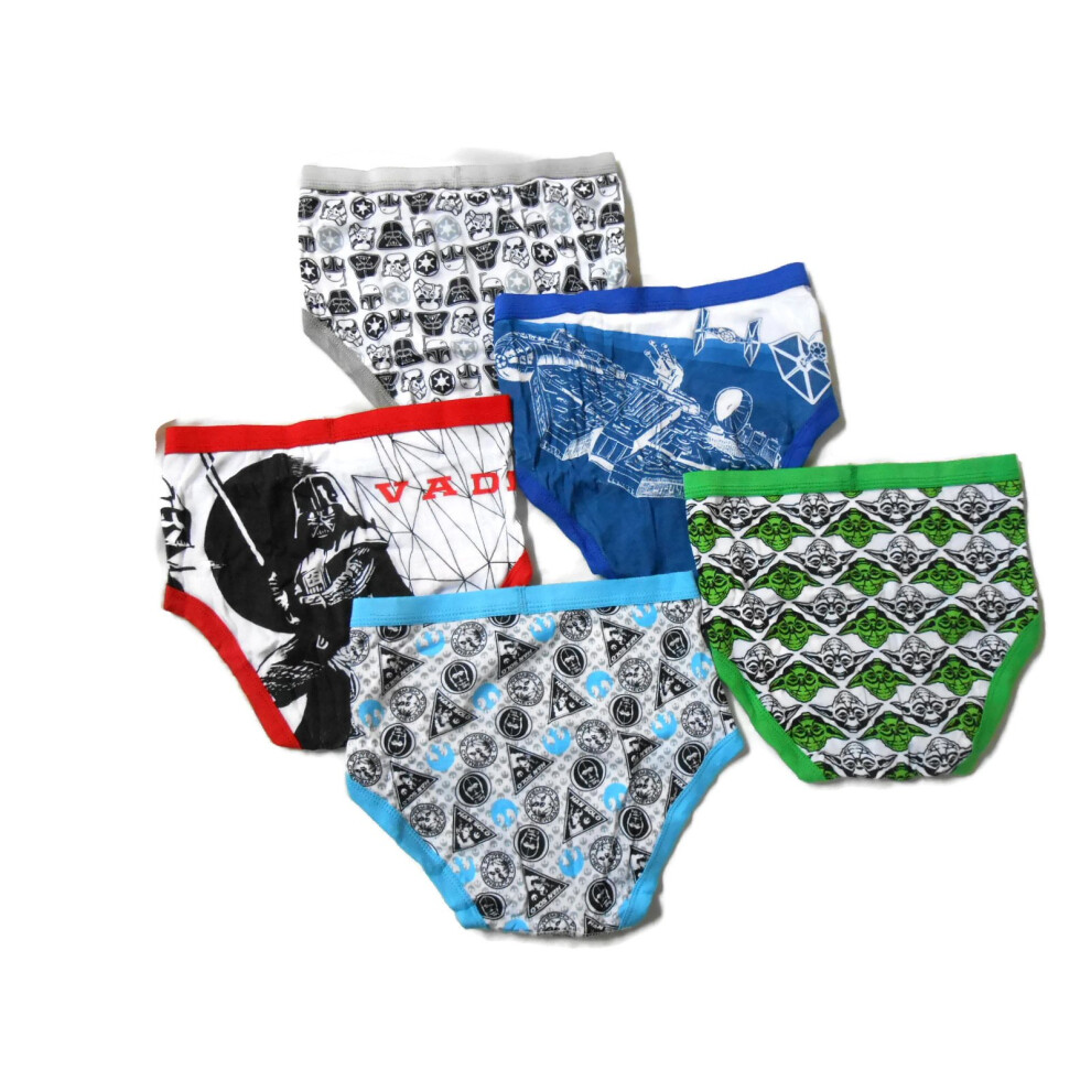 Star Wars Little Boys Brief (Pack of 5)  Assorted  8