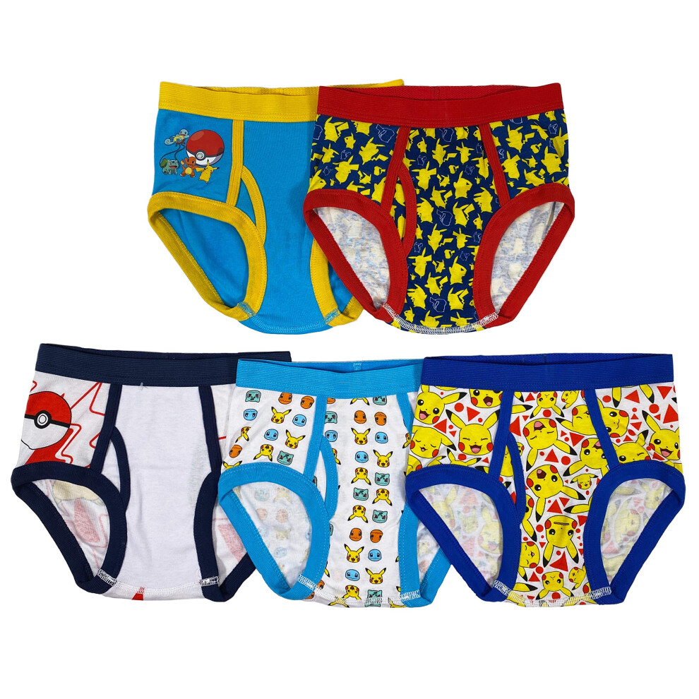 Pokemon boys Multipacks briefs underwear  Pokemon 5pk Brief  6 US