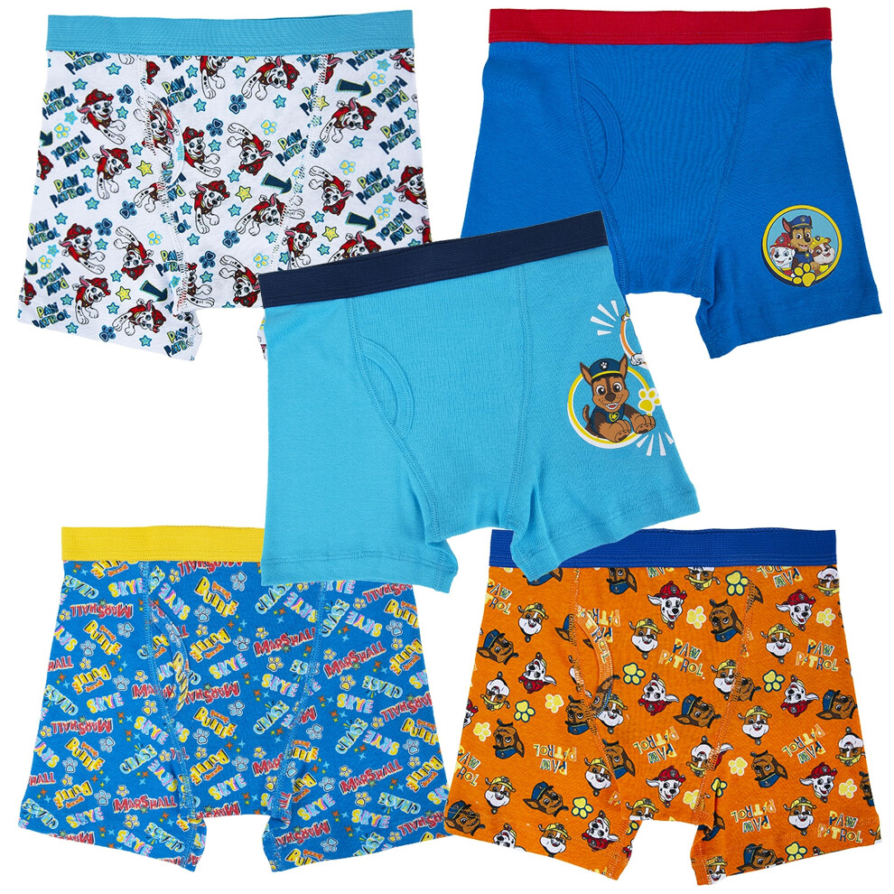 Paw Patrol boys Underwear Multipacks Boxer Briefs  Paw 5pk Bxr Br Mult