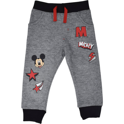 Disney Disney Mickey Mouse Παντελόνια για Αγόρια 2 Πακέτο Μαύρο/Γκρι 3T 2