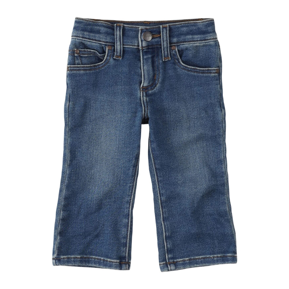 Wrangler Baby Boy's Five Pocket Boot Cut Jean  Ropin'