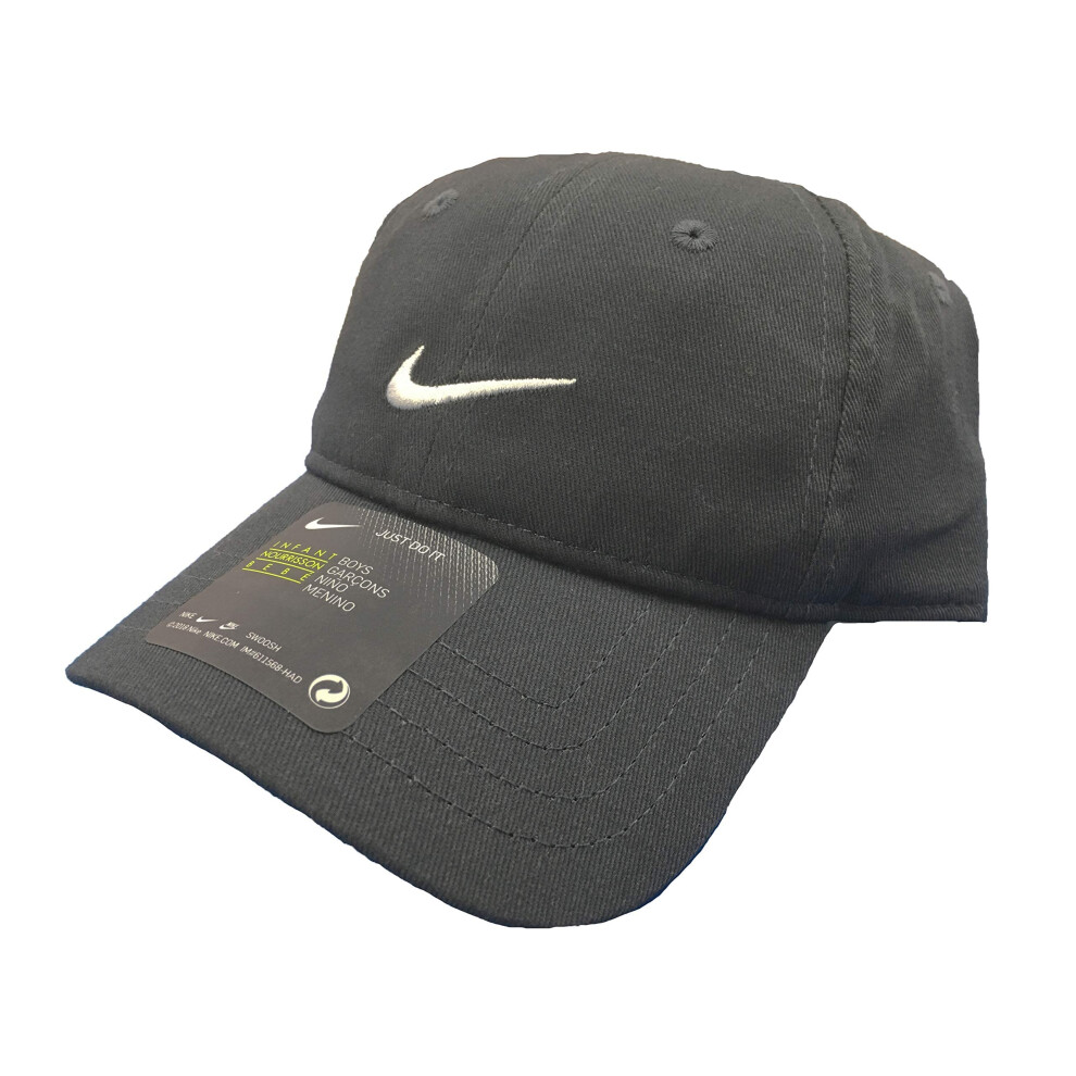 NIKE SWOOSH/ Baseball Cap Hat Toddler Boys 2-4T (adjustable)Anthracite