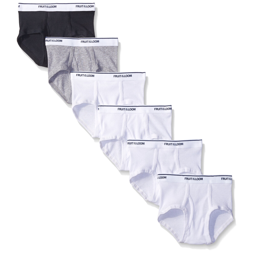 Fruit of the Loom Boys' Brief (Pack of 6)  Assorted  Medium