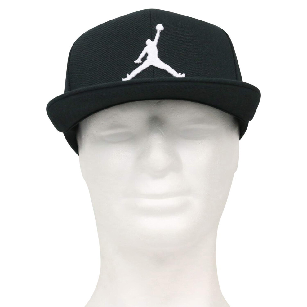 NIKE Men's Standard Jordan PRO Jumpman Snapback  Black/White  One Size