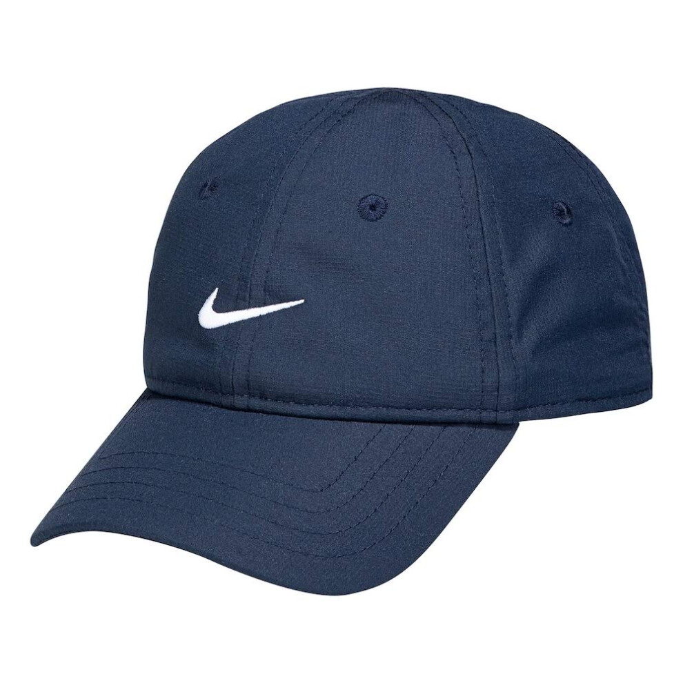 Nike Boy`s Dri-Fit AeroBill Cap (Obsidian(6A2748-695)/White  12-24 Mon