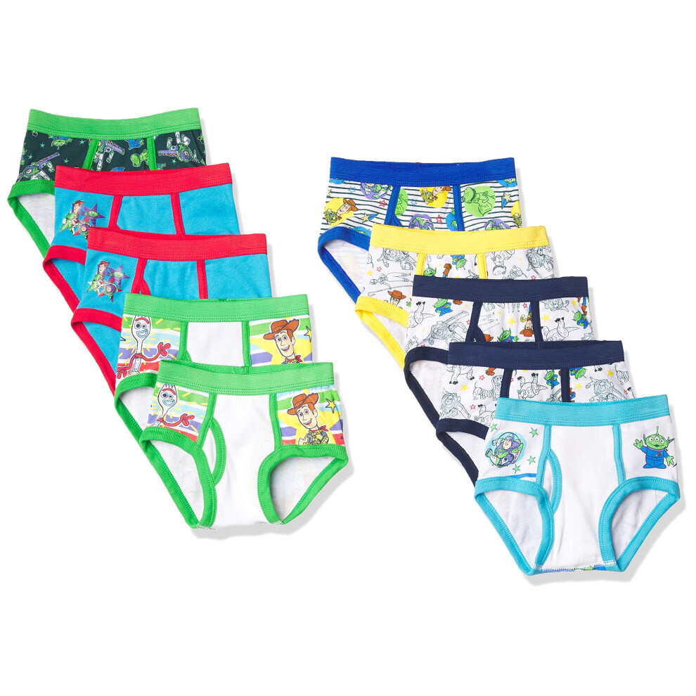 Disney Boys' Pixar Toy Story 100% Cotton Brief Multipacks with Woody