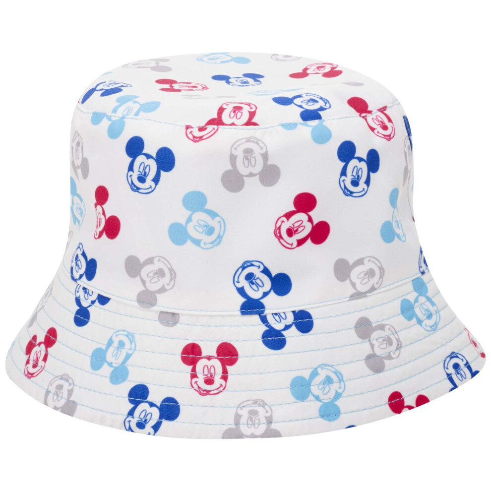 Disney Boys' Mickey Mouse & Cars Lightning McQueen Bucket Hat - Revers